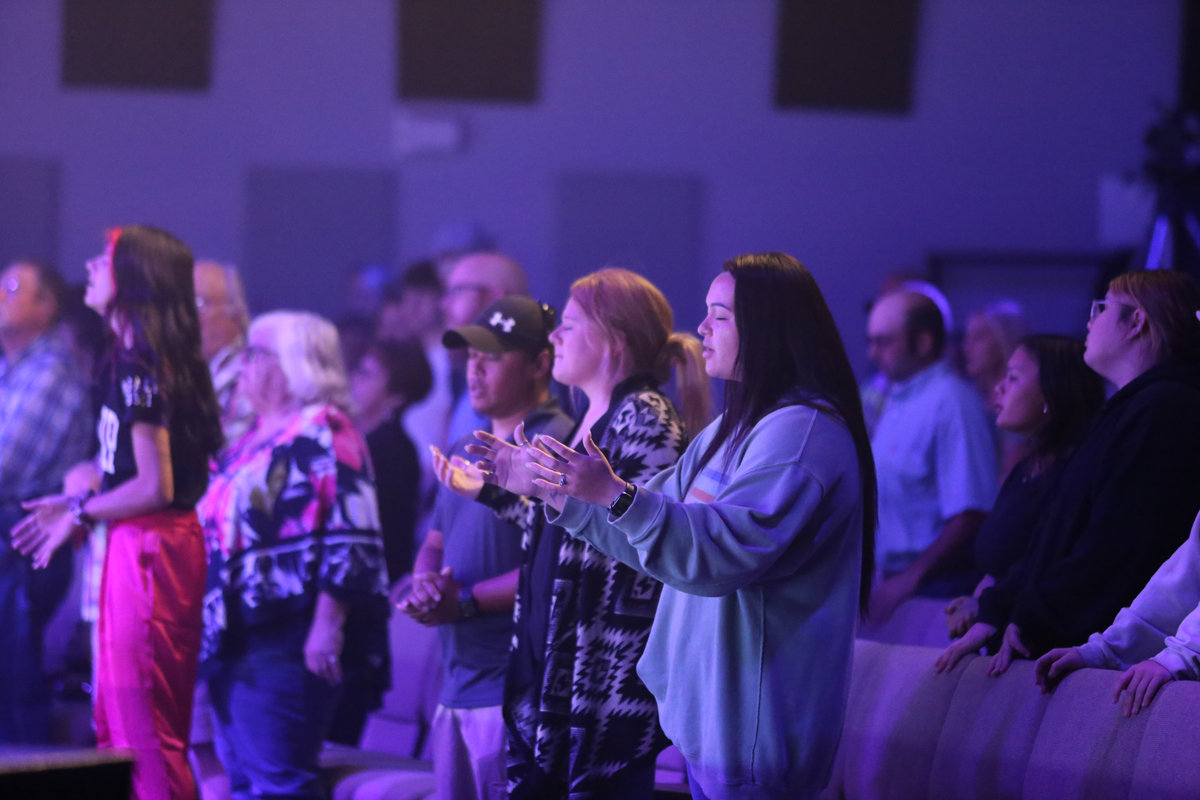 A Sunday gathering at World Harvest Church